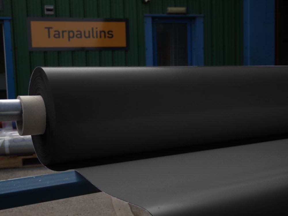 BLACK 900gsm PVC RAL 9005 Per Linear Metre