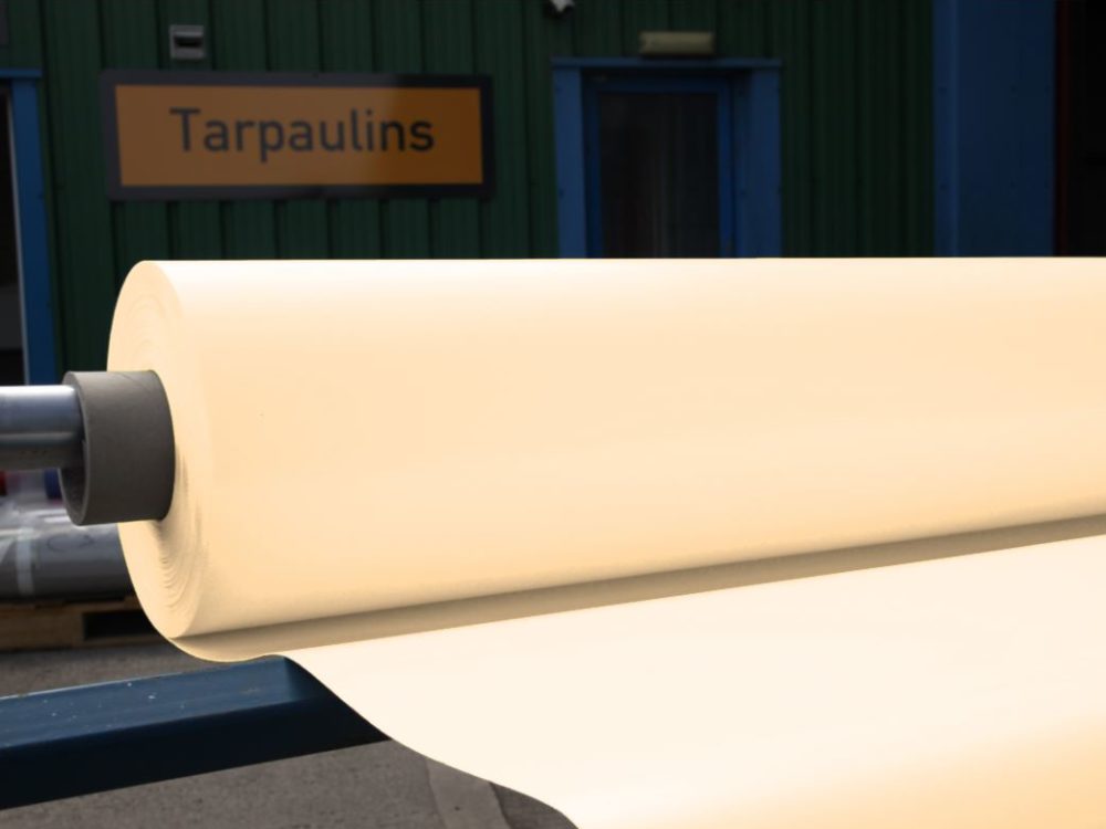 CREAM 900gsm PVC RAL 1015 Per Linear Metre