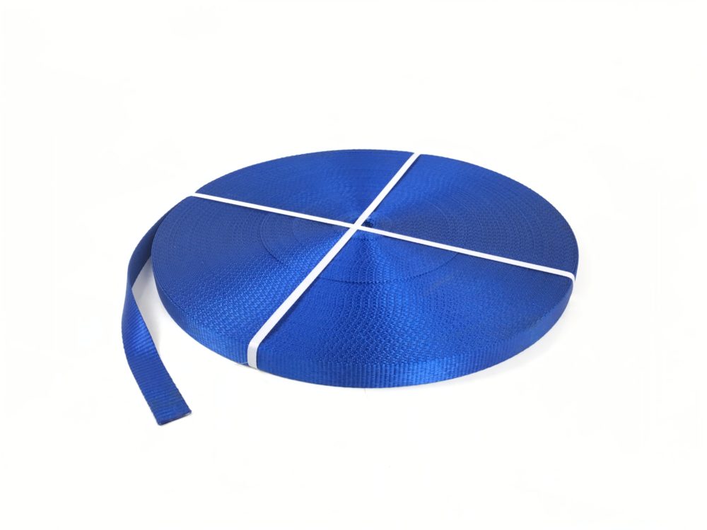 Polyester Lashing Webbing 25mm wide 2000kg Sold by the Metre (Blue)