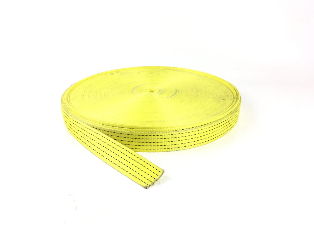 Polyester Lashing Webbing 50mm wide 6000kg Sold by the Metre (Yellow)